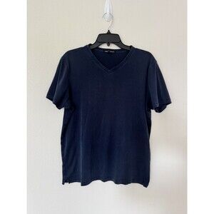 Robert Barakett Casual Mens T-Shirt Size L Blue Night Pima Cotton The Barakett T